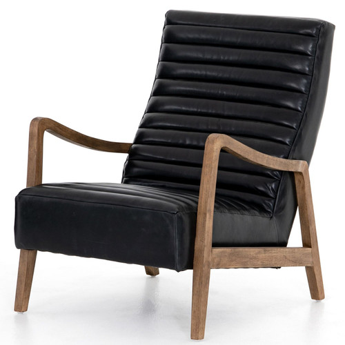 Chance Dakota Black Leather Chair