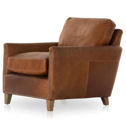 Chet Heirloom Sienna Leather Chair