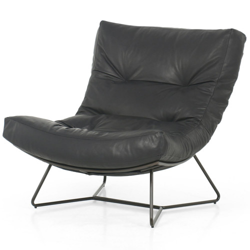 Hoover Heirloom Black Leather Chair