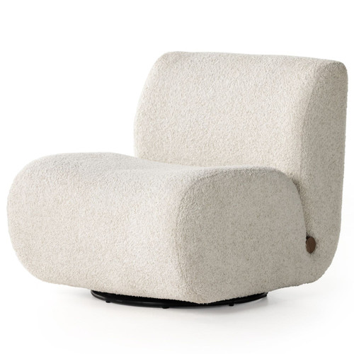 Siedell Sheldon Ivory Swivel Chair