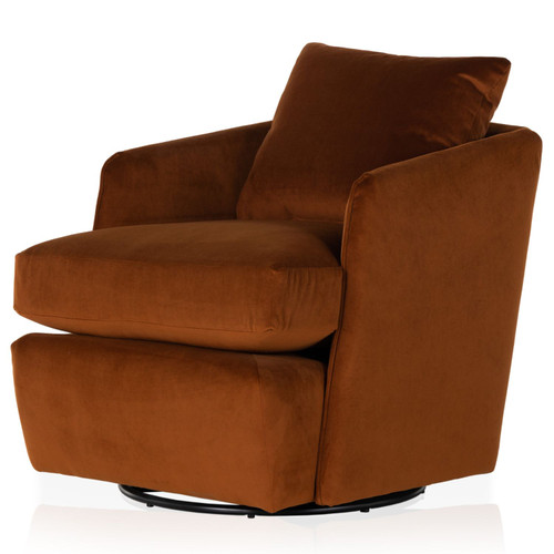 Whittaker Bleecker Rust Swivel Chair
