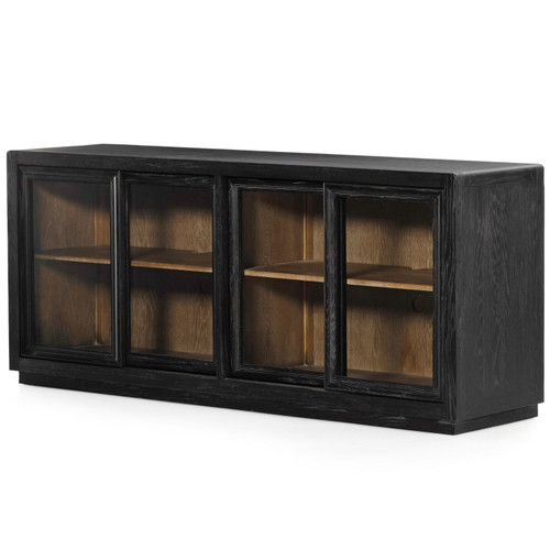 Normand Black Solid Oak Sideboard