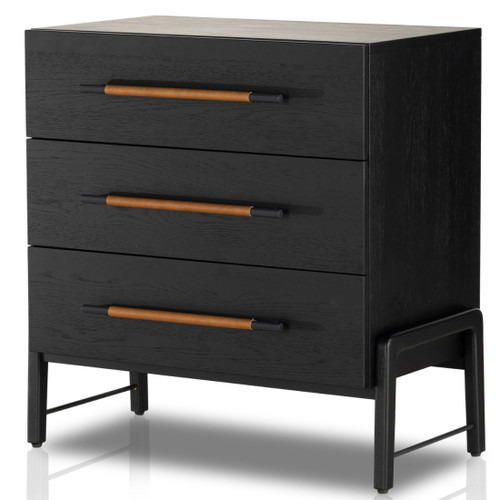 Rosedale Ebony Oak 3 Drawers Small Dresser