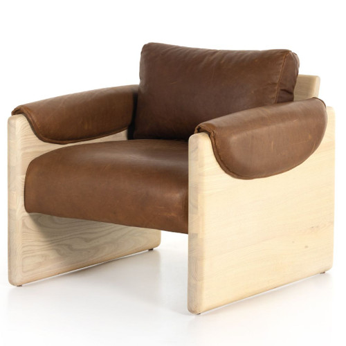 Pierre Sienna Leather Club Chair