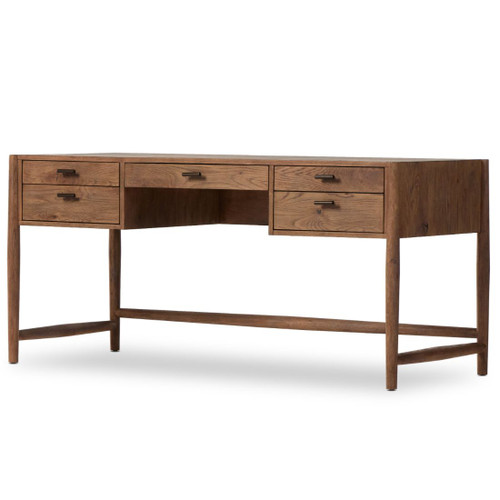 Glenview Weathered Oak Executive Desk 67"