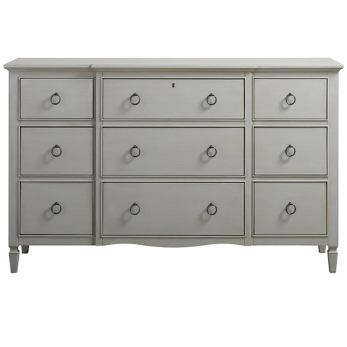 Universal Furniture Summer Hill French Gray 9 Drawer Dresser