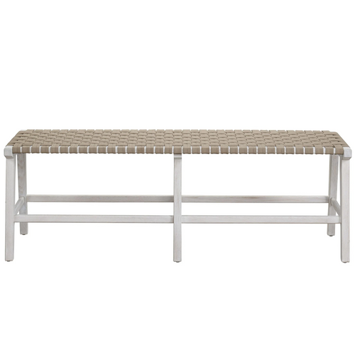 Universal Furniture Modern Farmhouse Altamira Pebble Bench Harlyn Bench