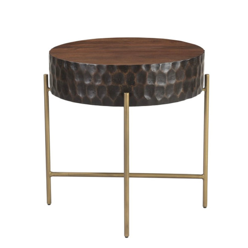 Anna Modern Solid Wood Side Table 24"