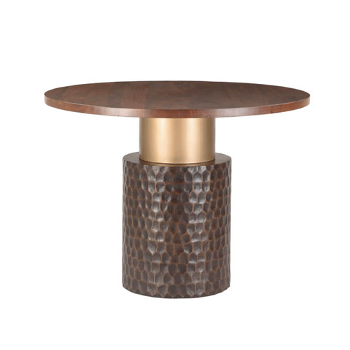 Anna Modern Solid Wood Round Pedestal Gathering Table 48"