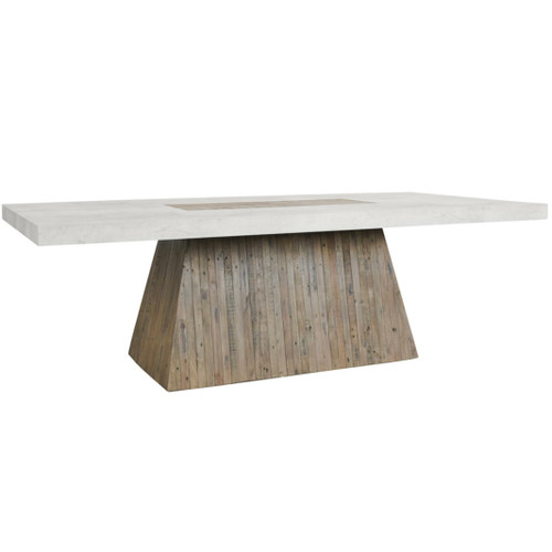 Grange Reclaimed Wood and Concrete Dining Table 94"