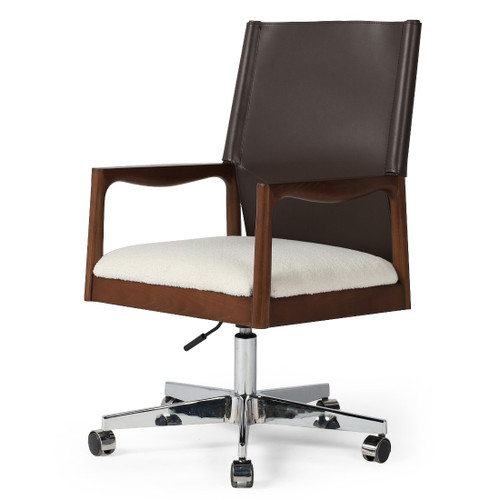 Lulu Leather Back Upholstered Seat Office Desk Chair