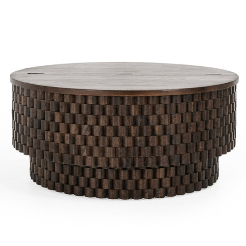 Norwood Solid Wood Round Side Table 25
