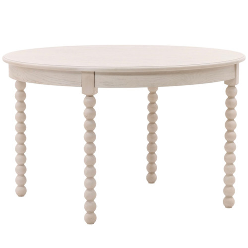 Mackenzie Round 48" White Wash Dining Table