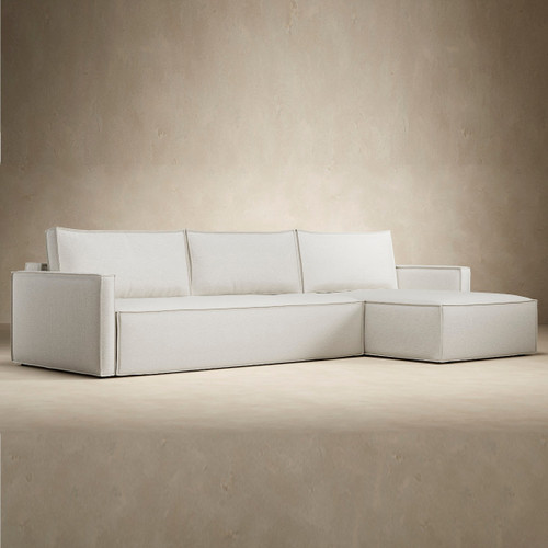 Newilla Storage Sofa Bed Lounger with Slim Arms