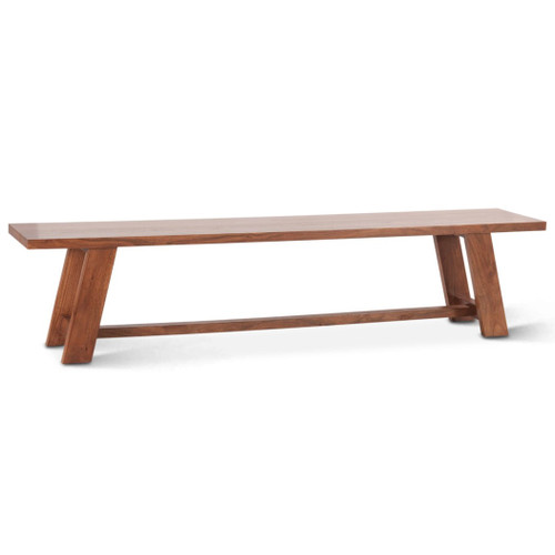 Savannah 80" Acacia Wood Dining Bench Cinnamon Brown