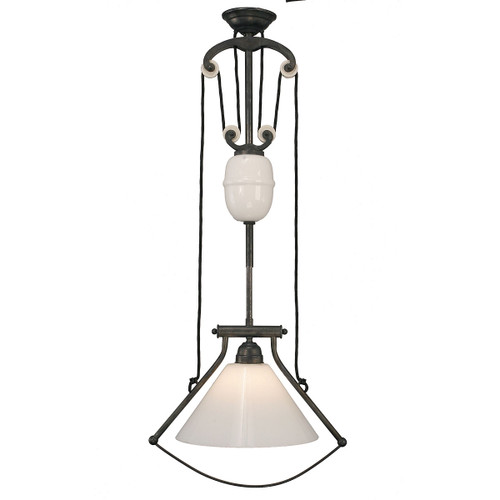 Industrial Bell Frame 1 Light-Black Iron