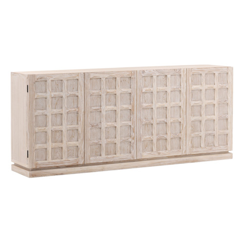 Fordd Whitewashed Elm Wood Sideboard