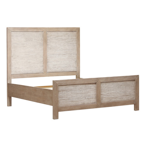 Niva Solid Pine Wood Queen Bed in Light Warm Wash Finish Niva Solid Pine Wood Queen Bed in Light Warm Wash Finish