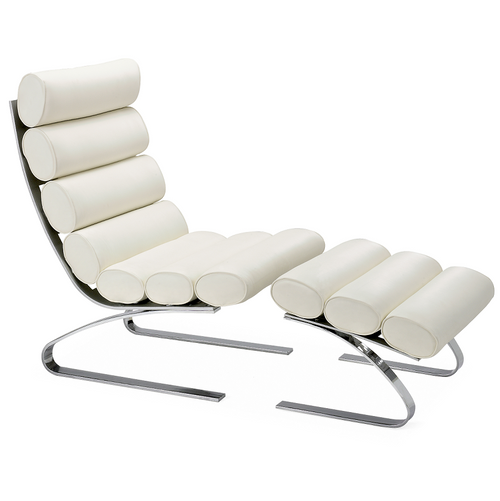 Unique Modern Lounge Chair with Ottoman Zin Home