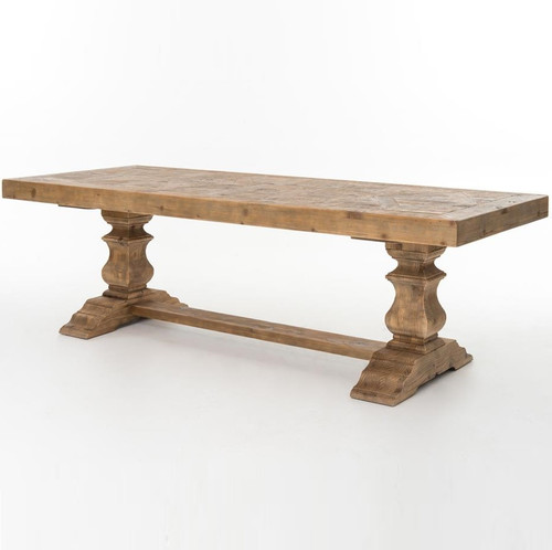 English Castle Dining Trestle Table