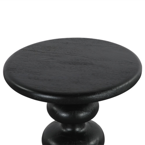 Biloba 18" Side Table in Black