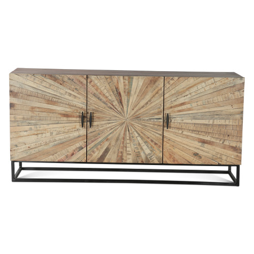 Jaipur Sunburst 63" Sideboard in Reclaimed Wood