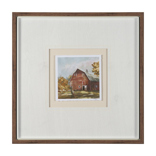 Day at the Farm II by Mercana Studio Hand Embelished Framed Artwork Matted under Glass