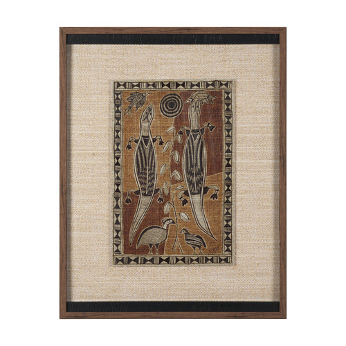 Mythical Jungle II by Mercana Studio Hand Embelished Textured Framed Artwork Matted under Glass