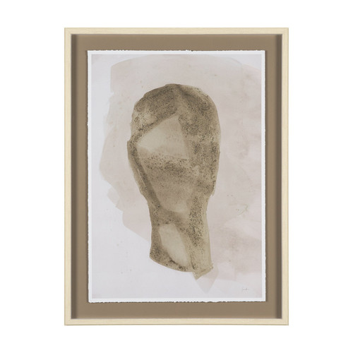 Weathered Silence I by Mercana Studio Hand Embelished Textured Framed Artwork Matted under Glass
