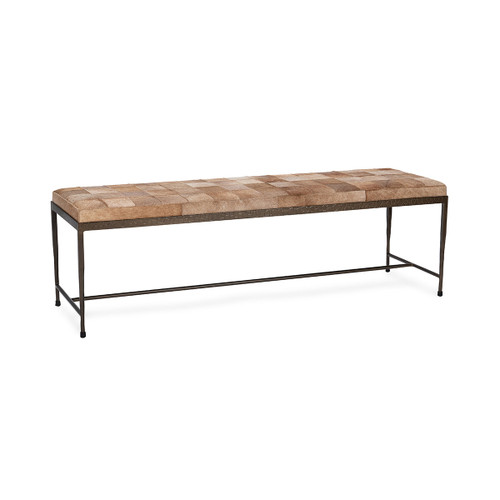 Achen Hide Bench - Blonde