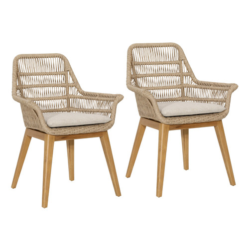 Kenna Outdoor Dining Chair Set of 2 27"