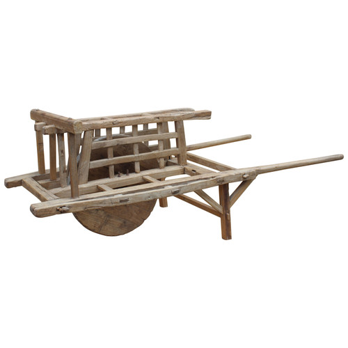 Antique Chinese Farm Cart 80"