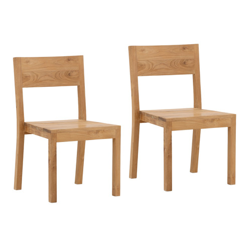 Kira Outdoor Armless Dining Chair Set of 2 20"