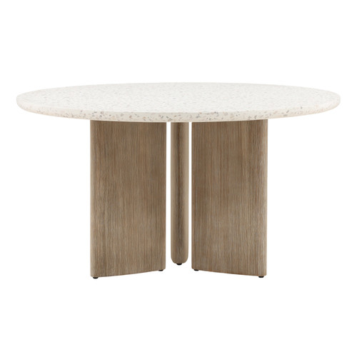 Harrell Round Outdoor Dining Table 55"
