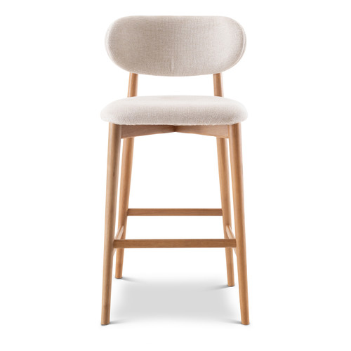 Lucia Bar Stool - Harvest Natural Seat - Domasco Frame