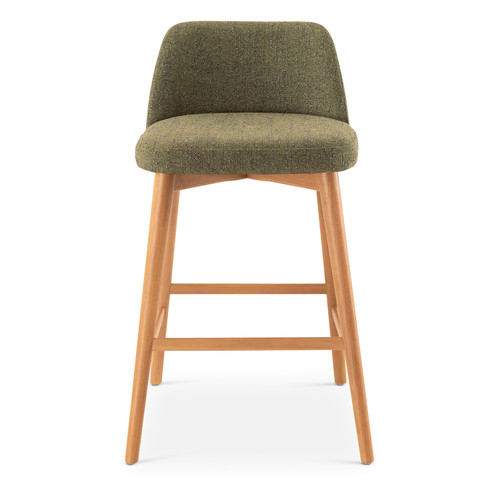 Tonia Counter Stool - Texan Burnish Guardian Seat - Domasco Frame
