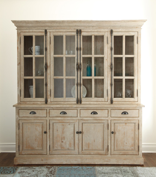 Chateau Hutch Cabinet- Antique White