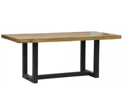 Restoration Metal + Wood 76" Dining Table