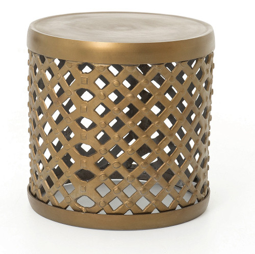 Marlow 18" Drum Stool-Matte Brass