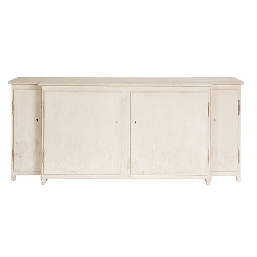 Bevin Distressed Gray 4 Door Media Zin Home