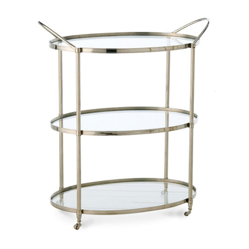 Connaught Polished Nickel Bar Cart