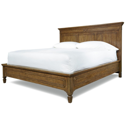 Maison Molded Headboard King Panel Bed Frame