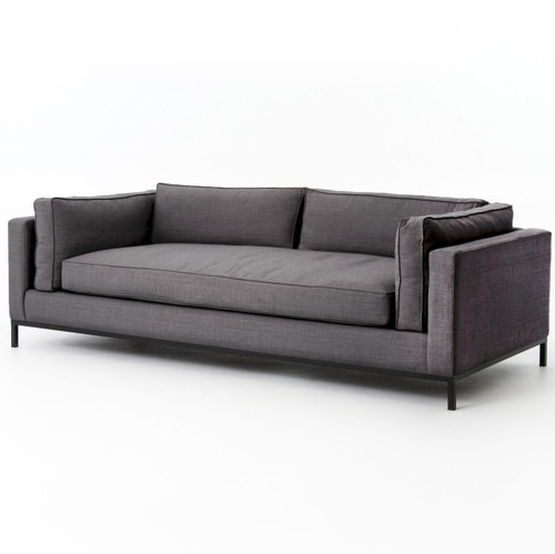 Grammercy Upholstered Modern Deep Sofa - Charcoal