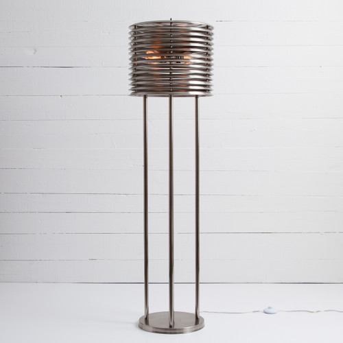 Maxwell Tesla Coil Antiqued Pewter Floor Lamp