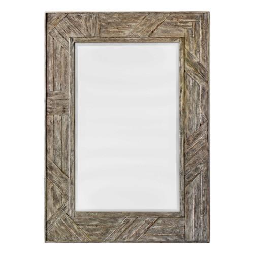 Uttermost Fortuo Mahogany Wood Mirror