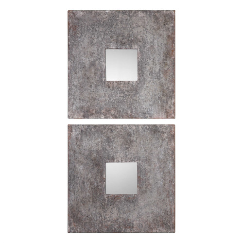 Uttermost Altha Burnished Square Mirrors S/2