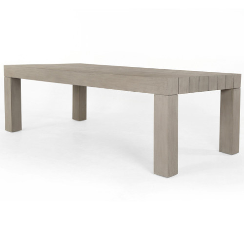 Sonora Grey Teak Wood Outdoor Dining Table 87"