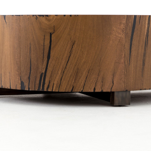 rectangle wood block coffee table