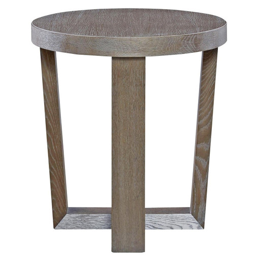 Wilshire Modern Oak Wood Round End Table, 642815