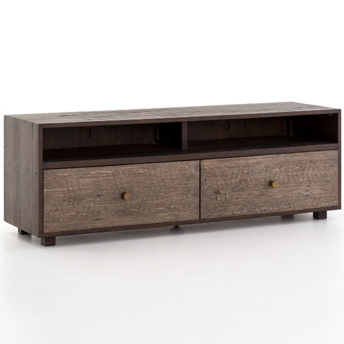 Calais Reclaimed Wood Media Console- Rustic Brown